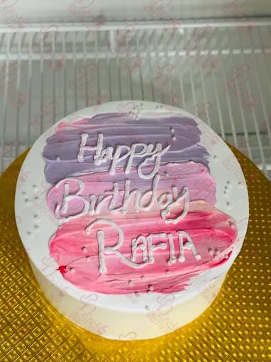 Purple Pink Minimal Birthday Cake Rawalpindi