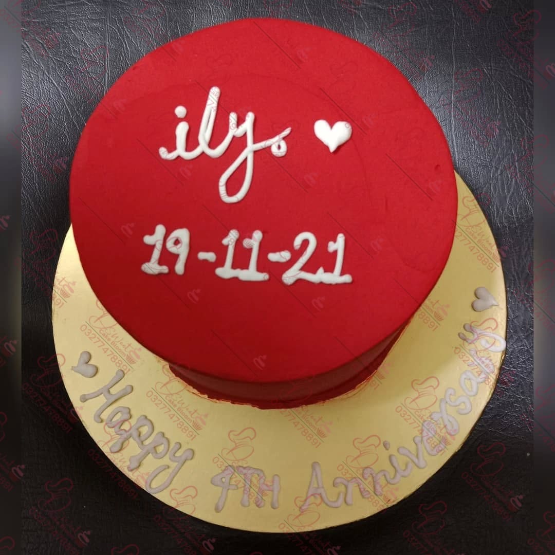 Red Love Mini Celebration Cake Faisalabad
