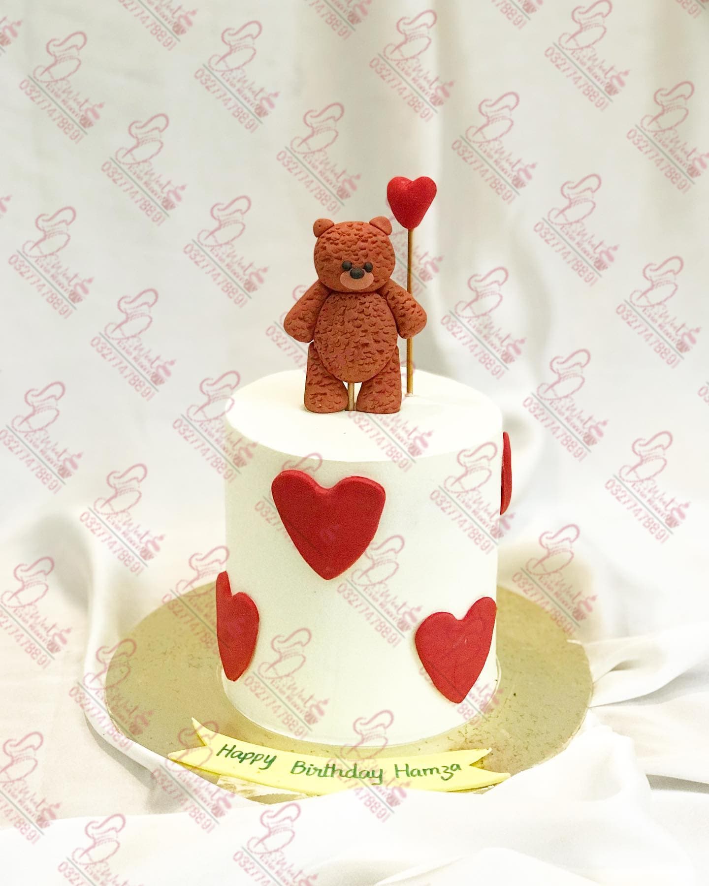 Teddy Bear Themed Simple Cake Rawalpindi