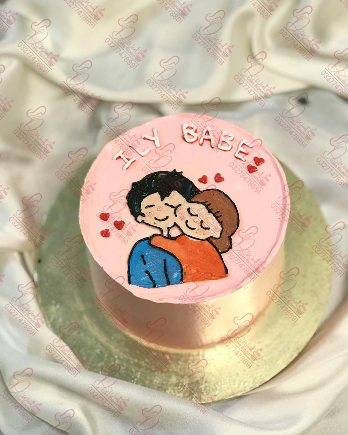 Pink HBD Babe Cake Rawalpindi