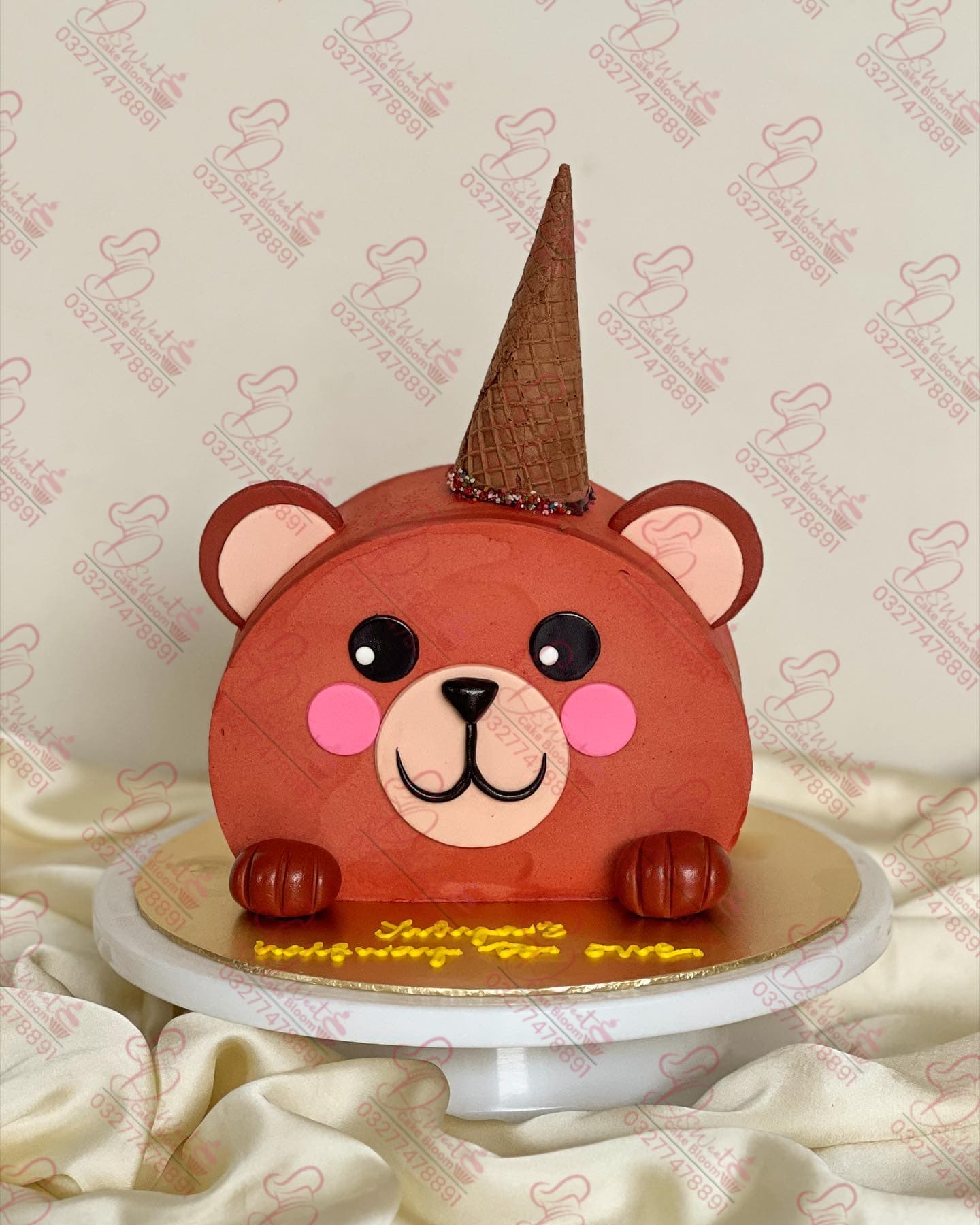 Custom Made Teddy Bear Cake Rawalpindi