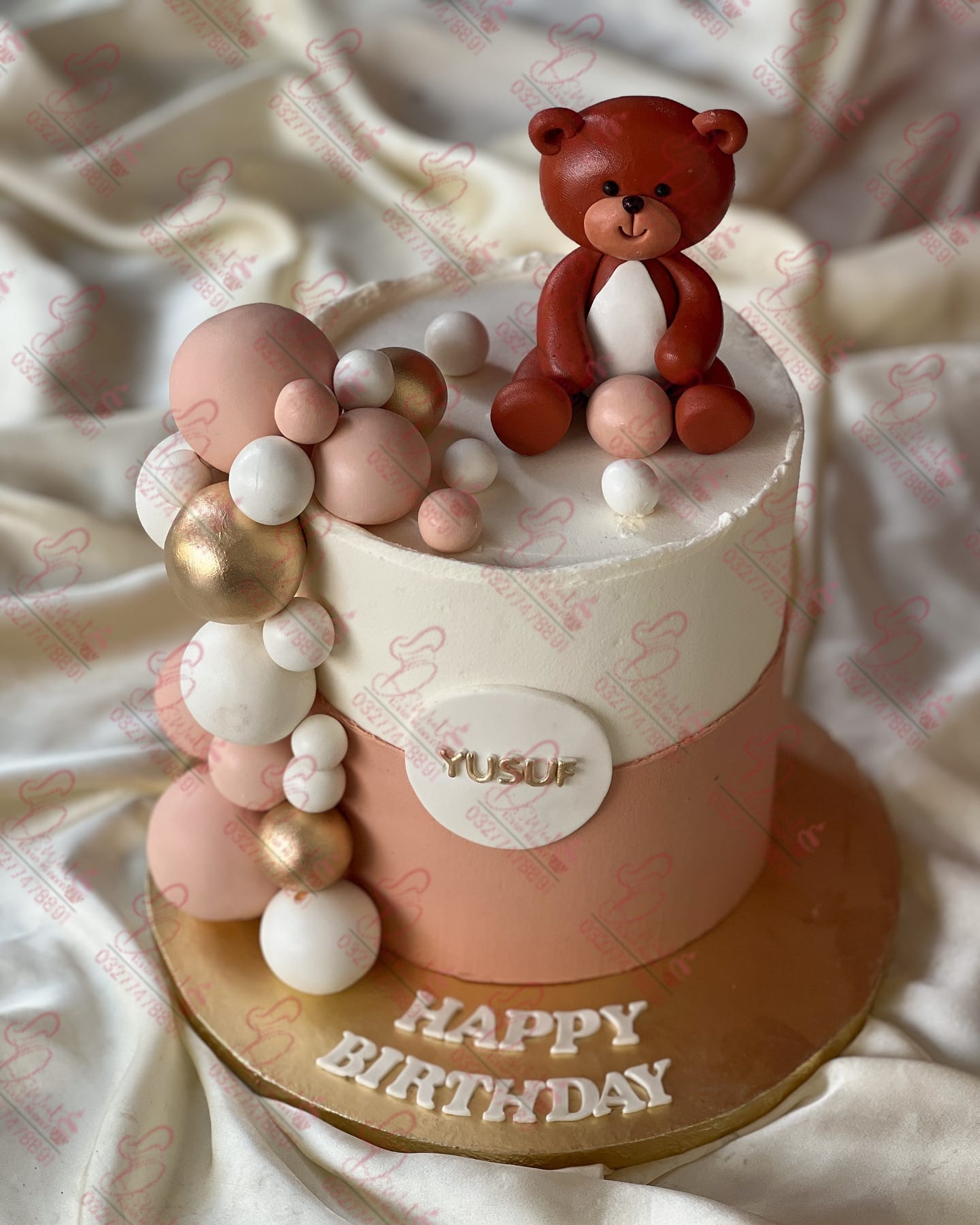 Teddy Bear Themed Birthday Cake Rawalpindi