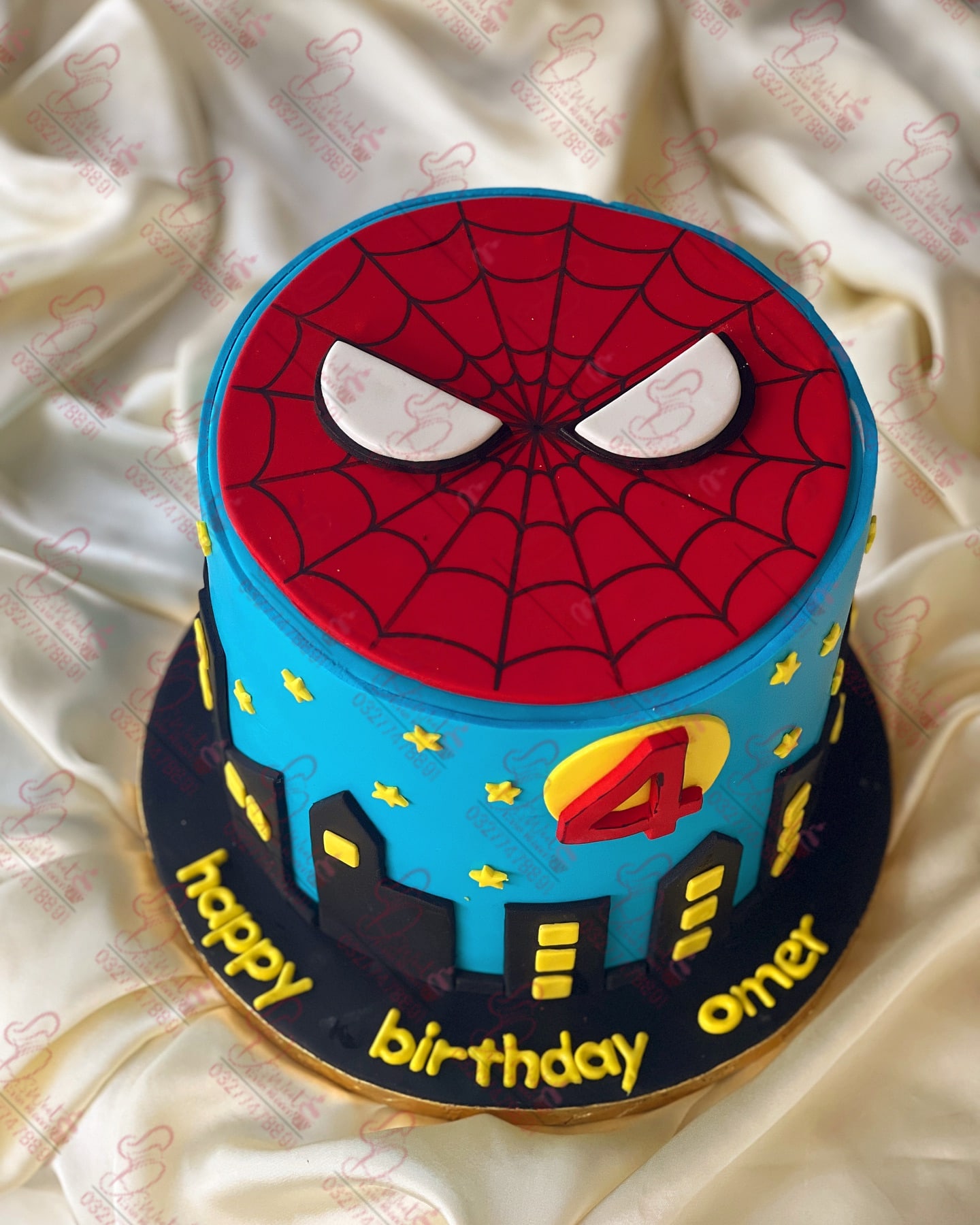 Spider Man Themed Birthday Cake Custom Design Rawalpindi