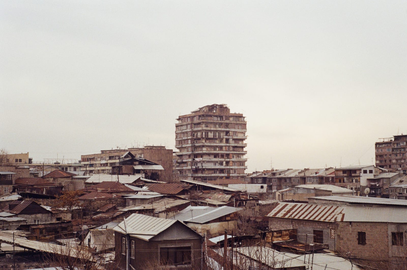 Neighborhood in front of Saint Gregory The Illuminator Cathedral
