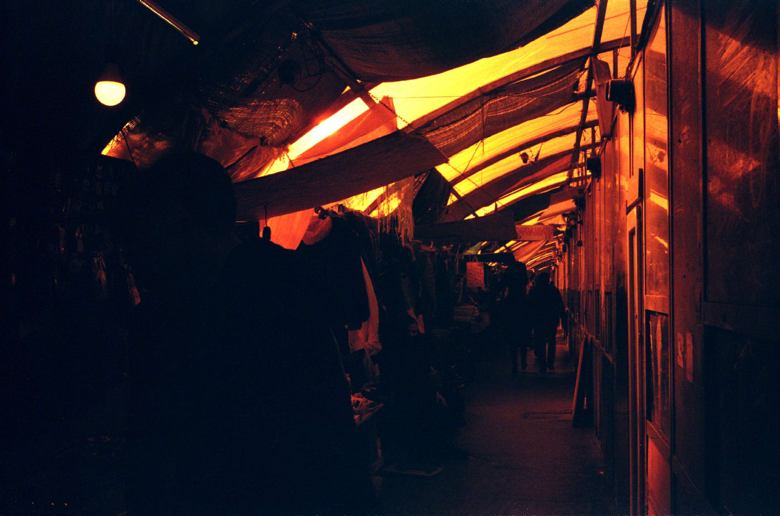 The market on the brigde of the Tbilisi Central Railway Station