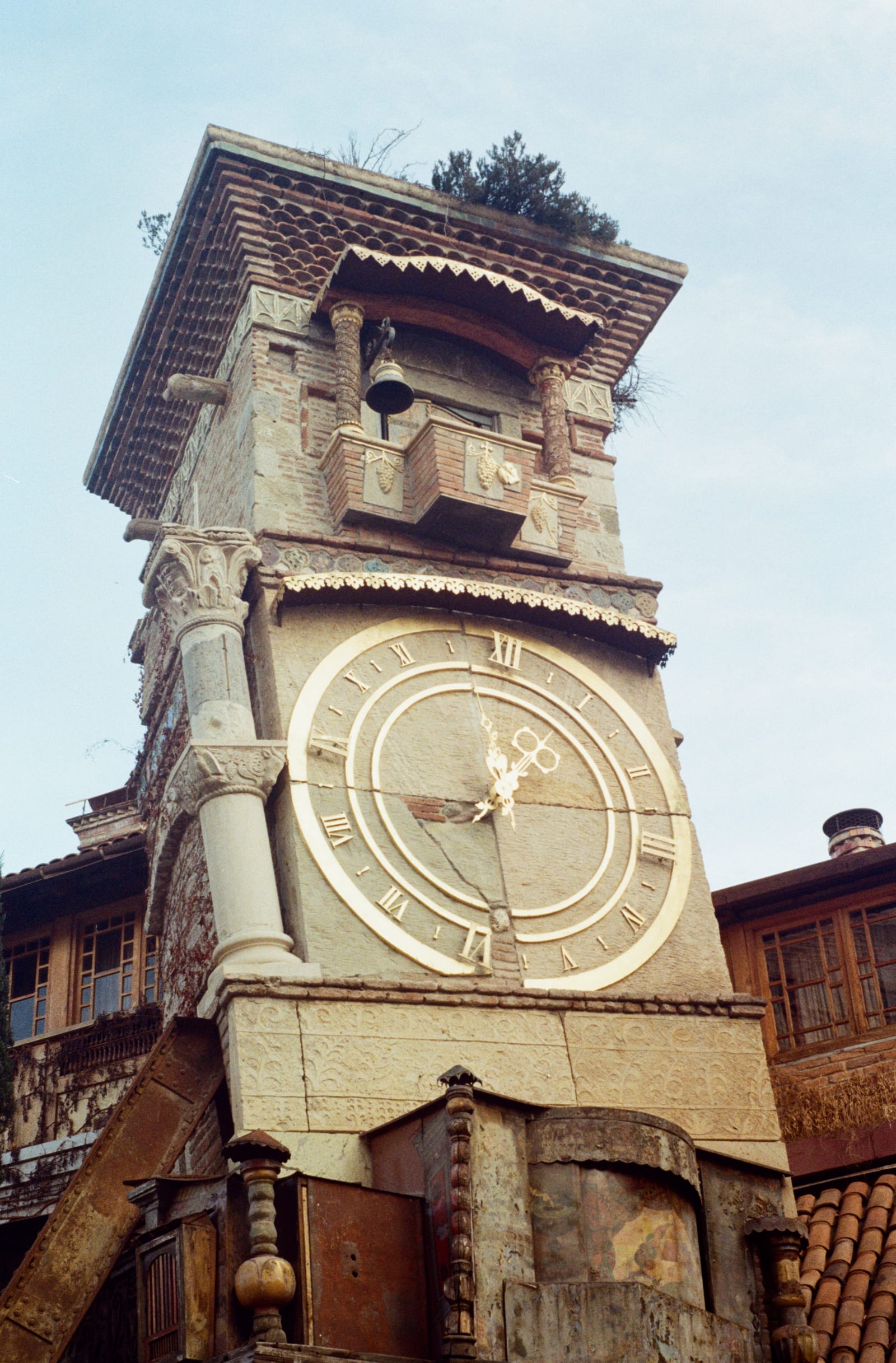 The Clock Tower next to the Gabriadze Theatre
