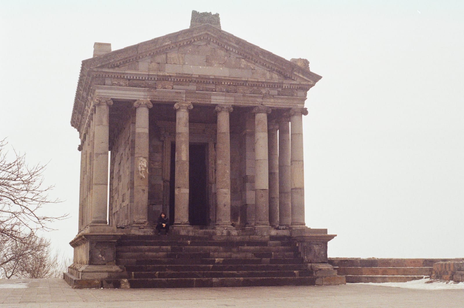 Me sitting on the steps of the Garni temple