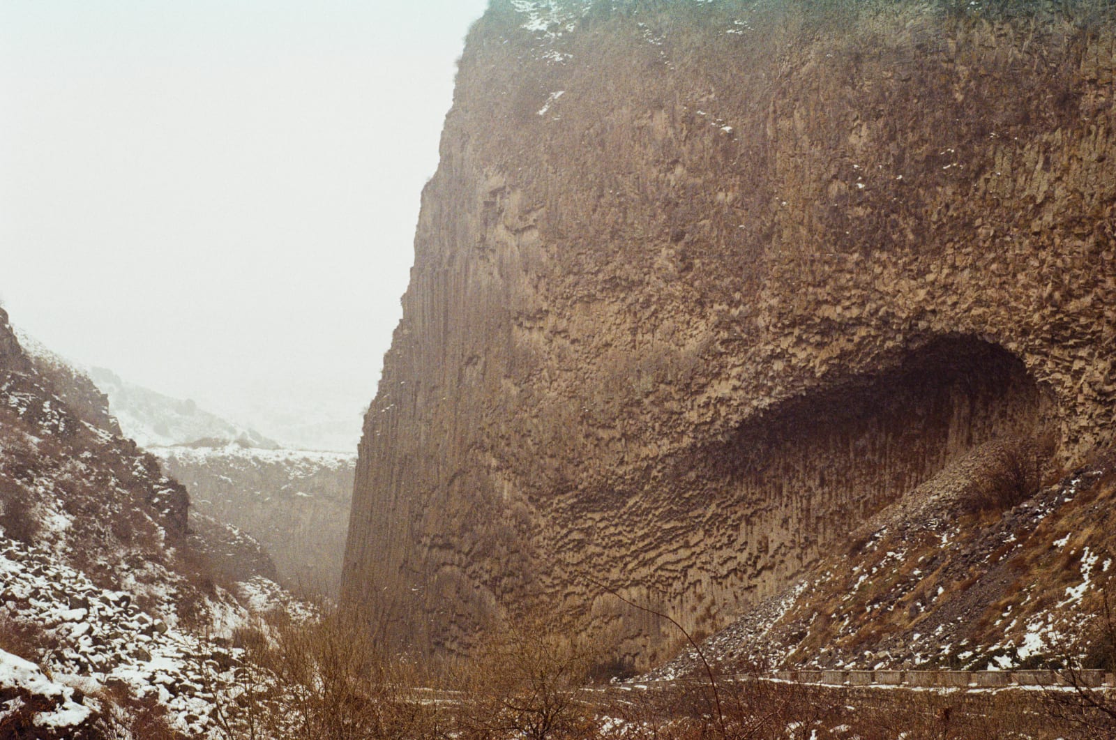 Unique rock formations in the Garni Gorge