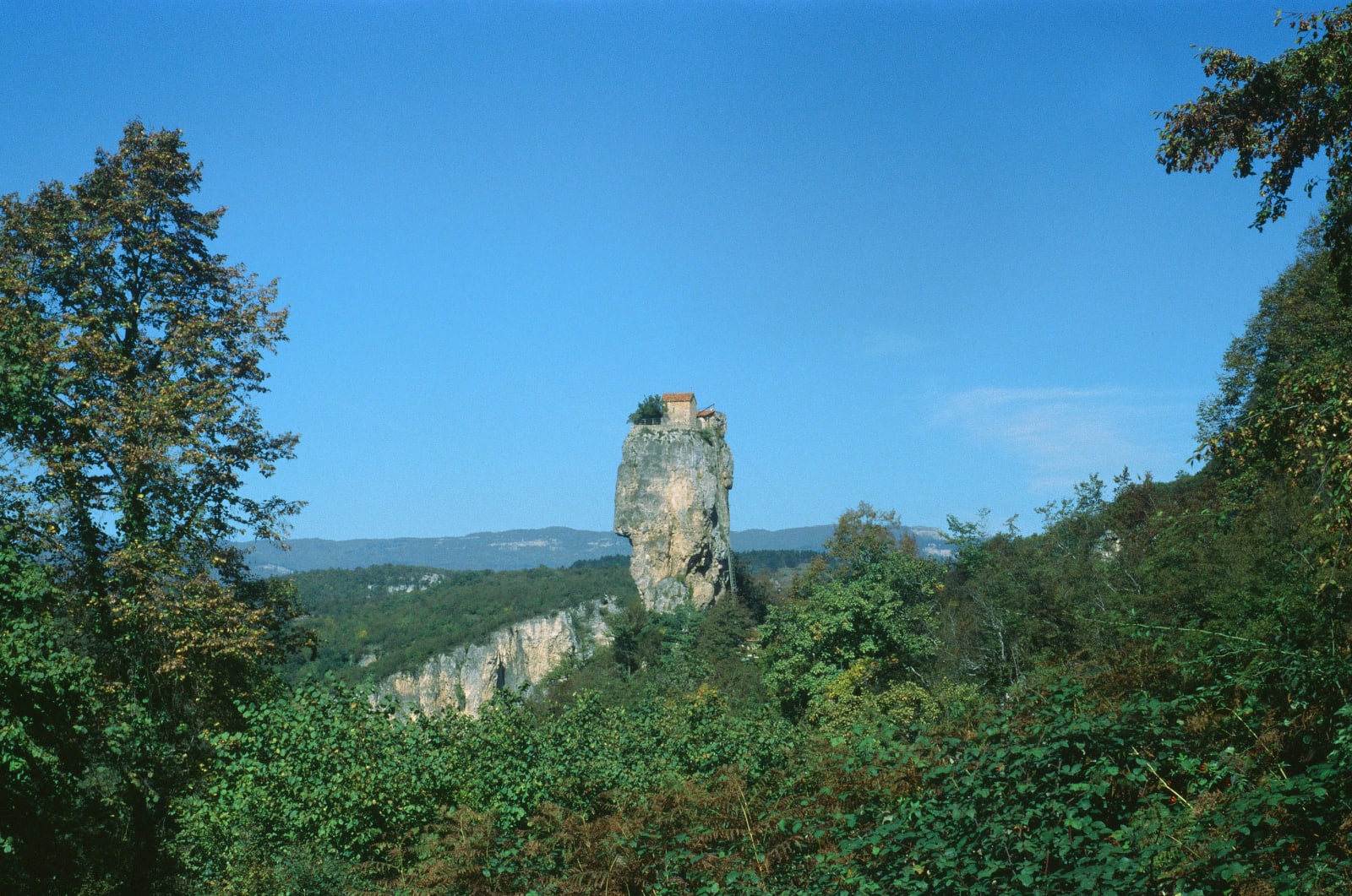 Katskhi Pillar - a monastery on top of a natural monolith