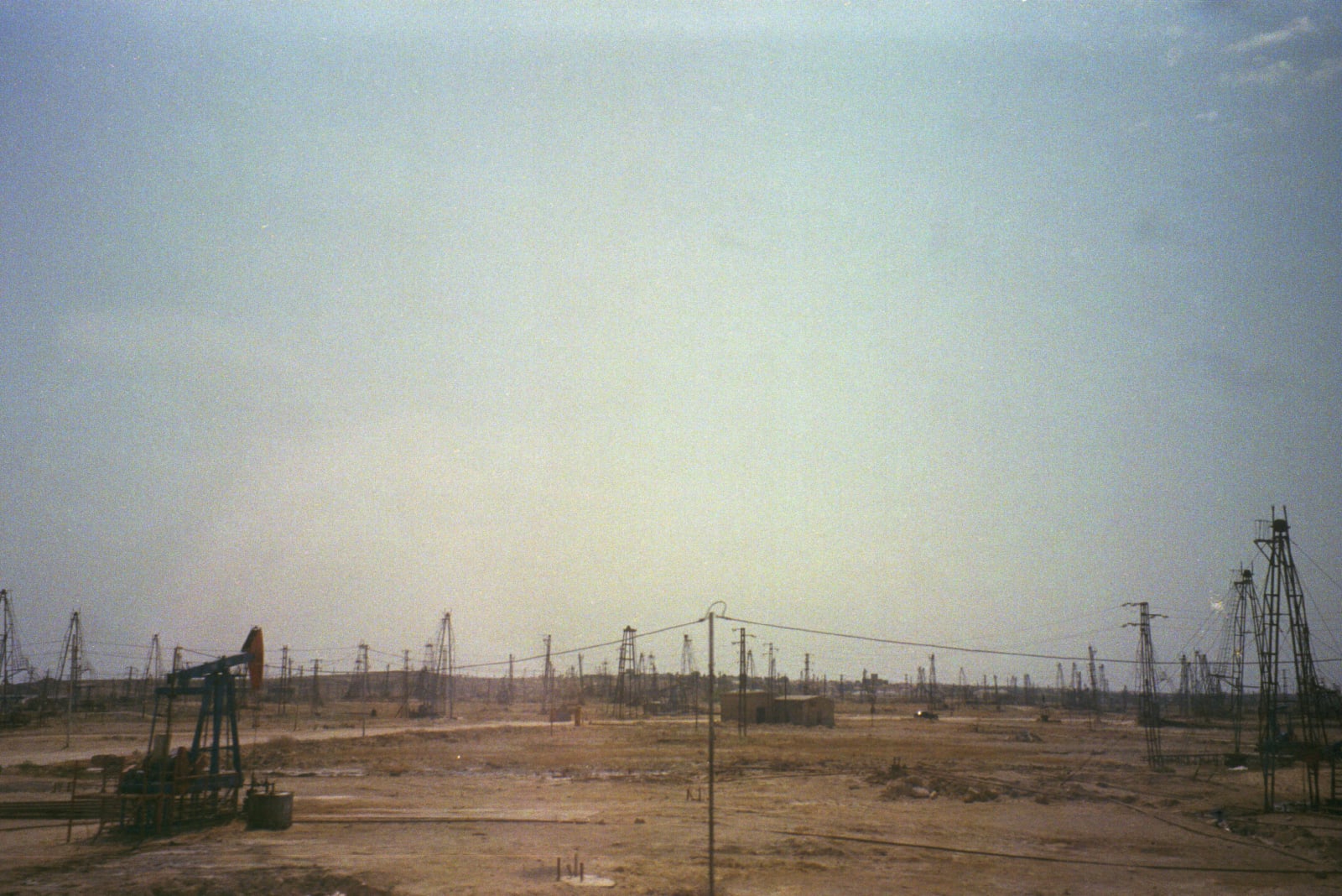 Oil fields on the outskirts of Baku