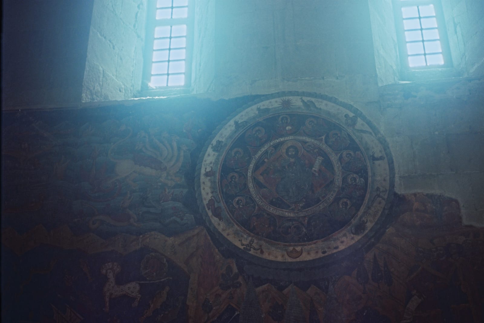 The Zodiac fresco in the Svetitskhoveli Cathedral