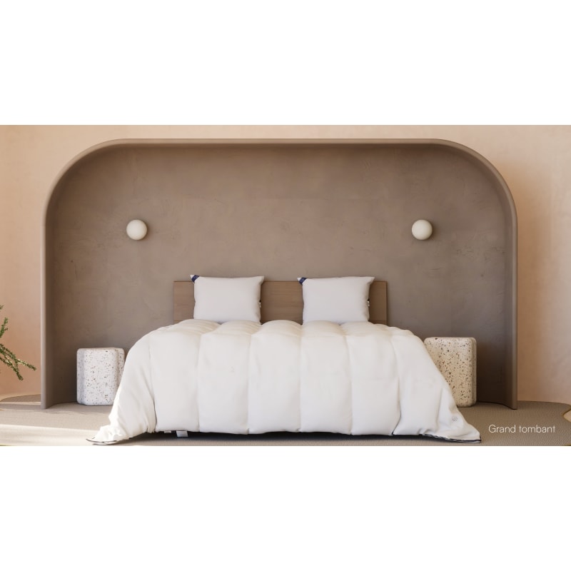 Duvet Couette 2 Personnes-Couette 2 Personnes 240x220 Avec Onglets  D'Angle-Couette Lavable-Couette En Duvet D'Oie Blanche, Chaude Et  Confortable