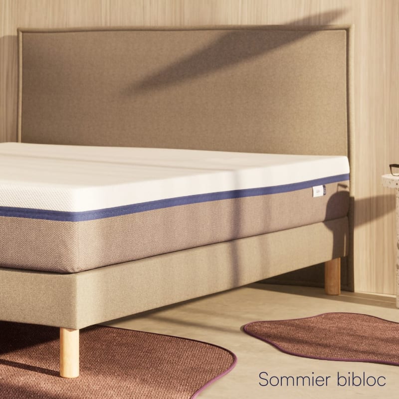 Matelas Eve Sleep + Sommier Tediber (état neuf) - 140cm x 190cm