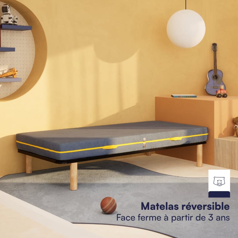 Matelas enfant 140x200 cm - Matelas ado Grand Tedi by Tediber