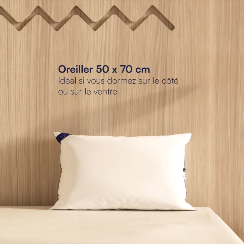 Oreiller 60x60 Tediber Sergé 100% Coton Made in France