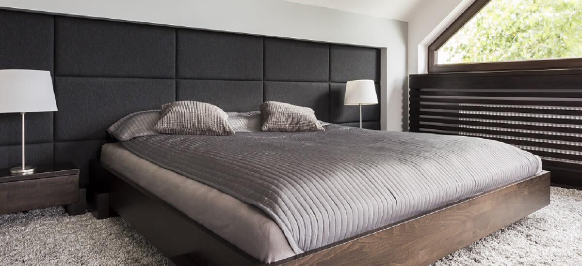 Tête de lit avec tablette inclus pour lit chambre contemporaine design