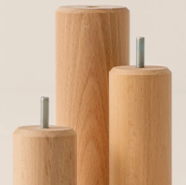 15 cm - Pieds Hêtre clair
