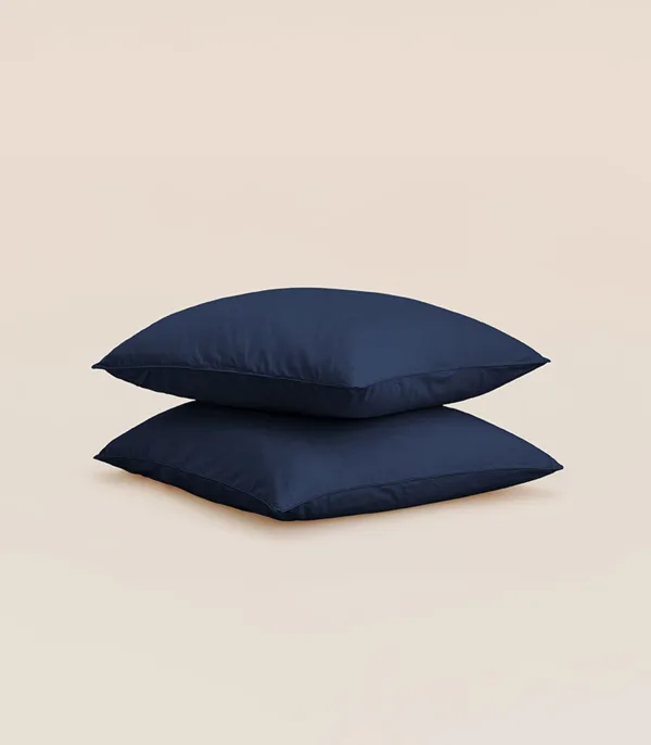 Taies d'oreiller en percale de coton