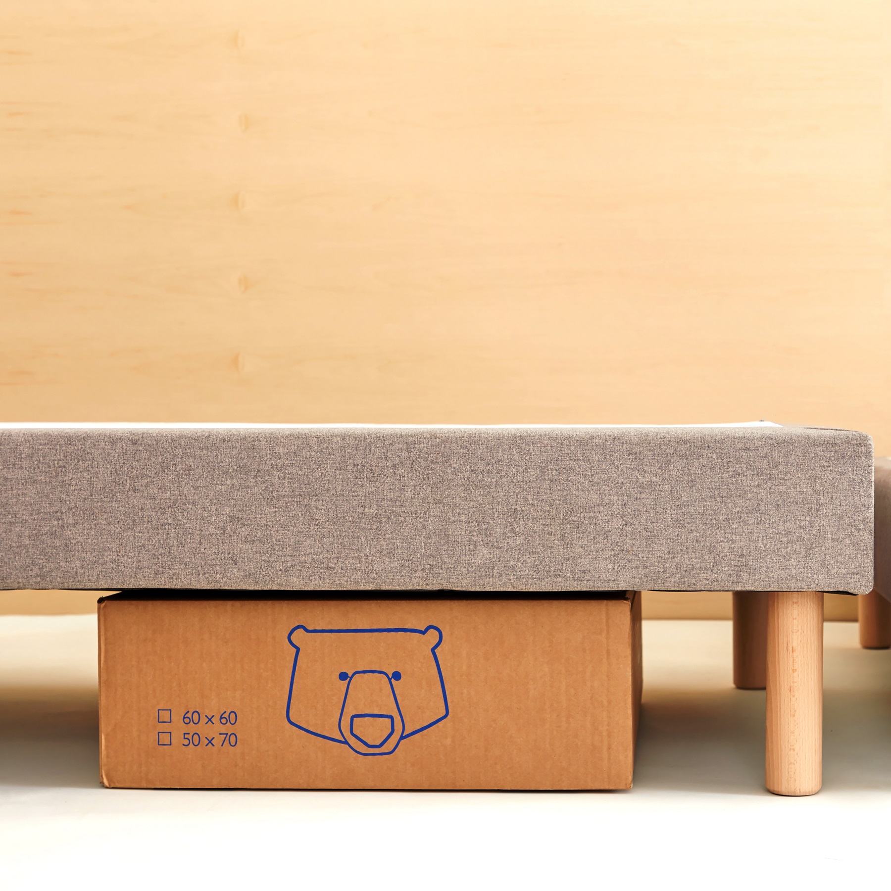 Pieds de sommier 20cm Tediber - Fabriqué en France - Couleur et taille au choix - S'adape à tous les sommiers