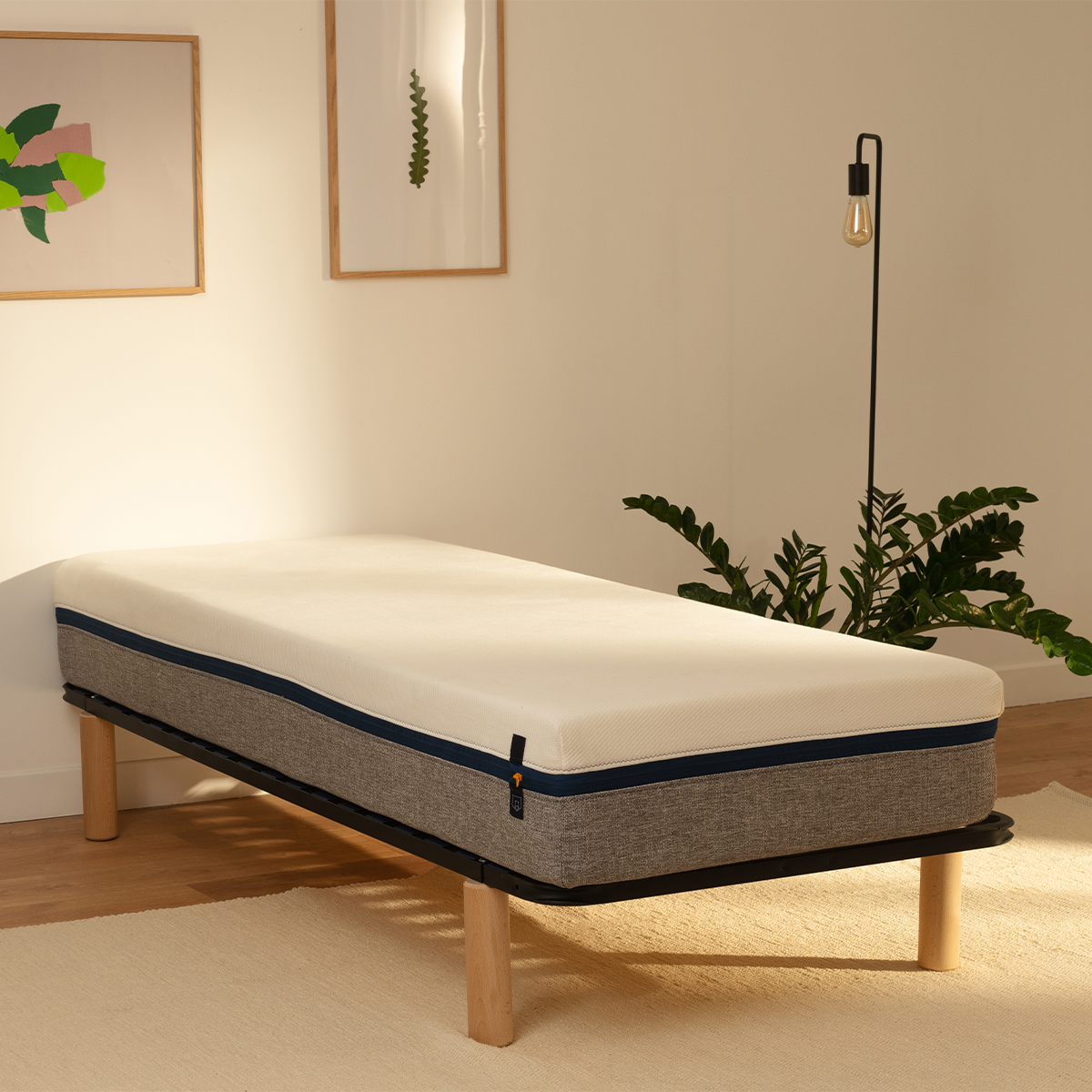 Ensemble matelas sommier 80x200 Tediber - Livraison gratuite - Marque française - 100 nuits d'essai et retours gratuits
