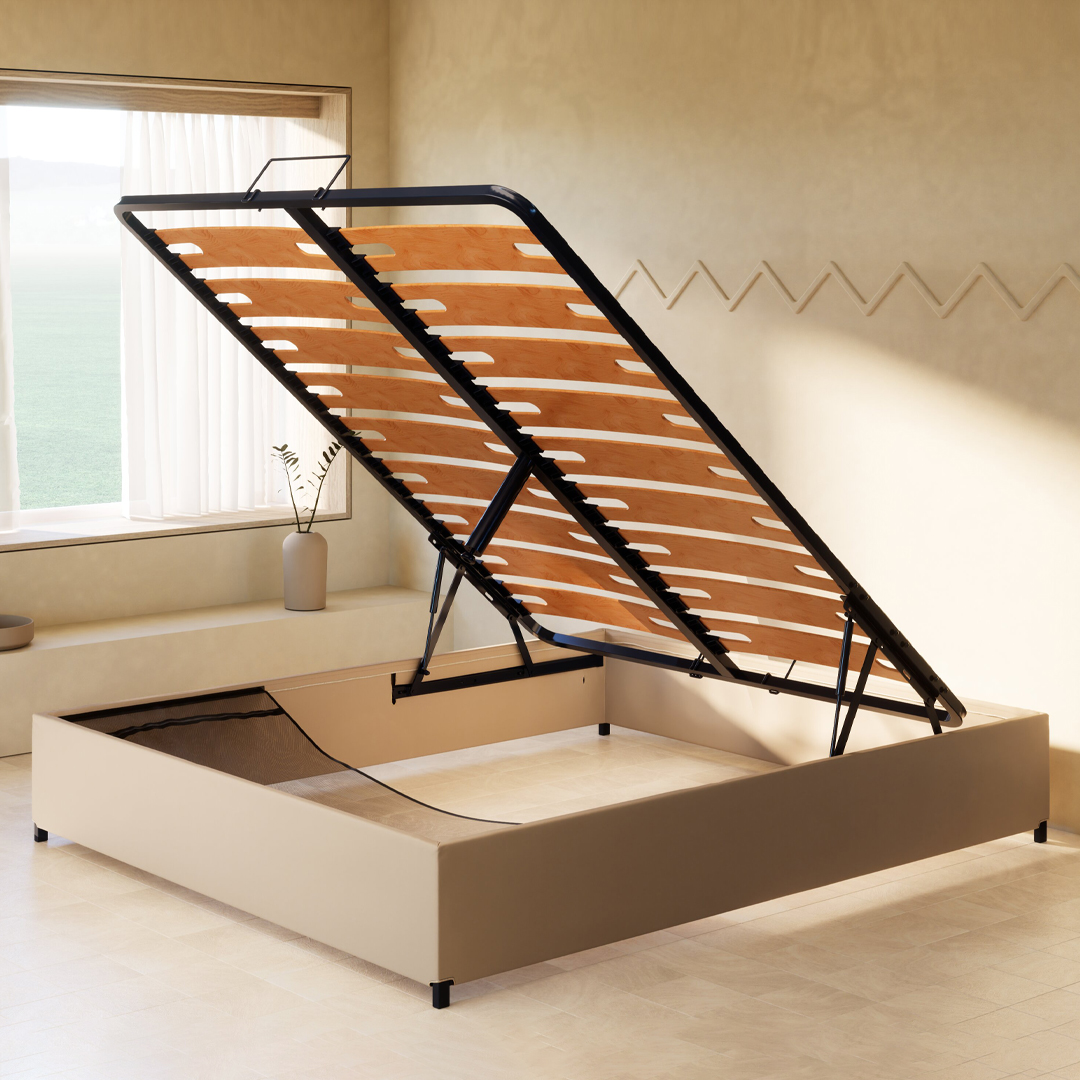 Sommier Coffre 180x200 Tediber - Grand volume de rangement - Fabriqué en France - Paiement en 3X ou 12X - 100 nuits d'essai