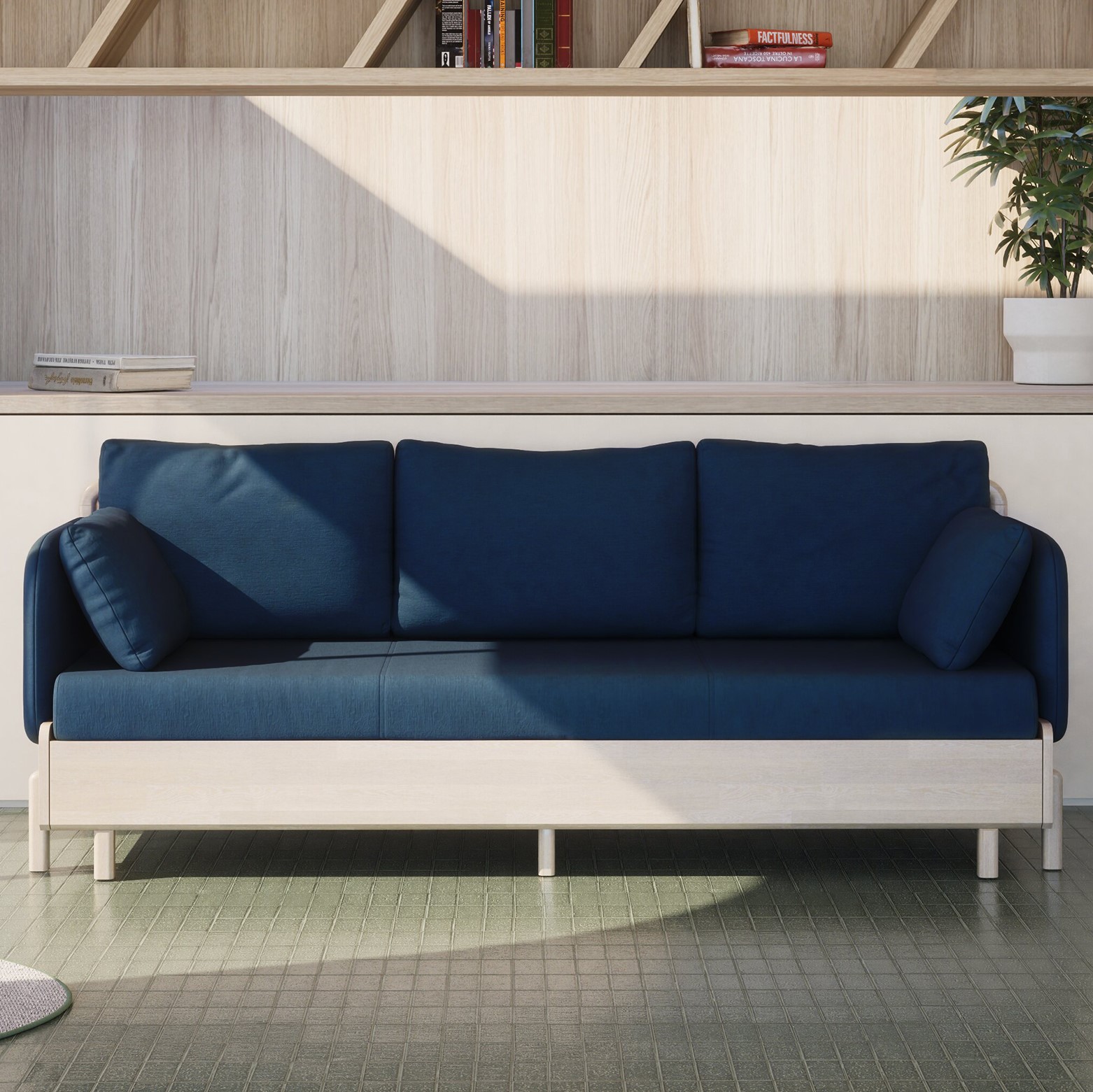 Canapé convertible Tediber avec matelas mémoire de forme et mousse PU - Livraison gratuite - Marque française