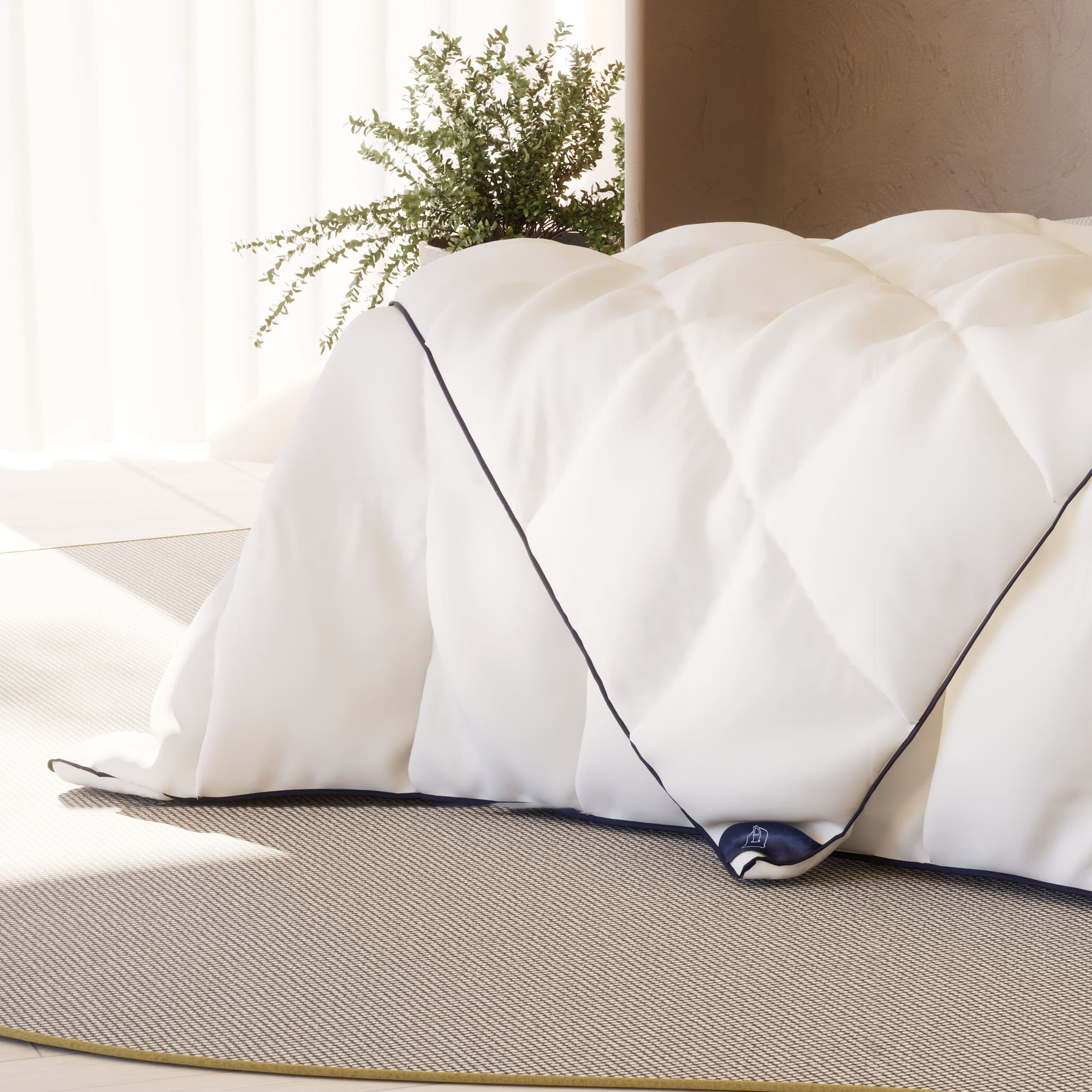 Couette Eté / Hiver - Tediber - Plume, Duvet de Canard et microfibres - Fabrication française