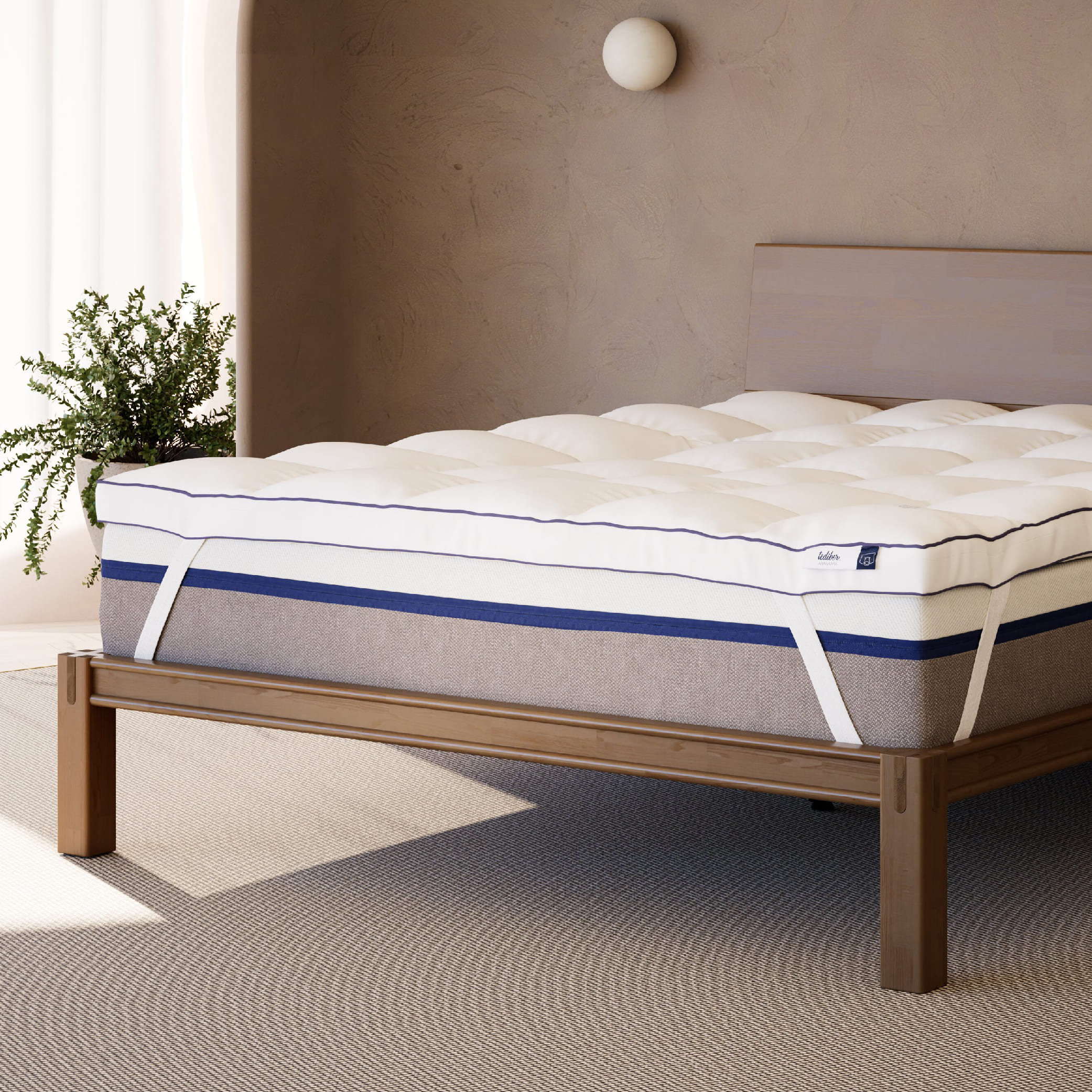 Surmatelas 7cm Tediber - Ultra moelleux sensation nuage - Fabriqué en France - 100 nuits d'essai