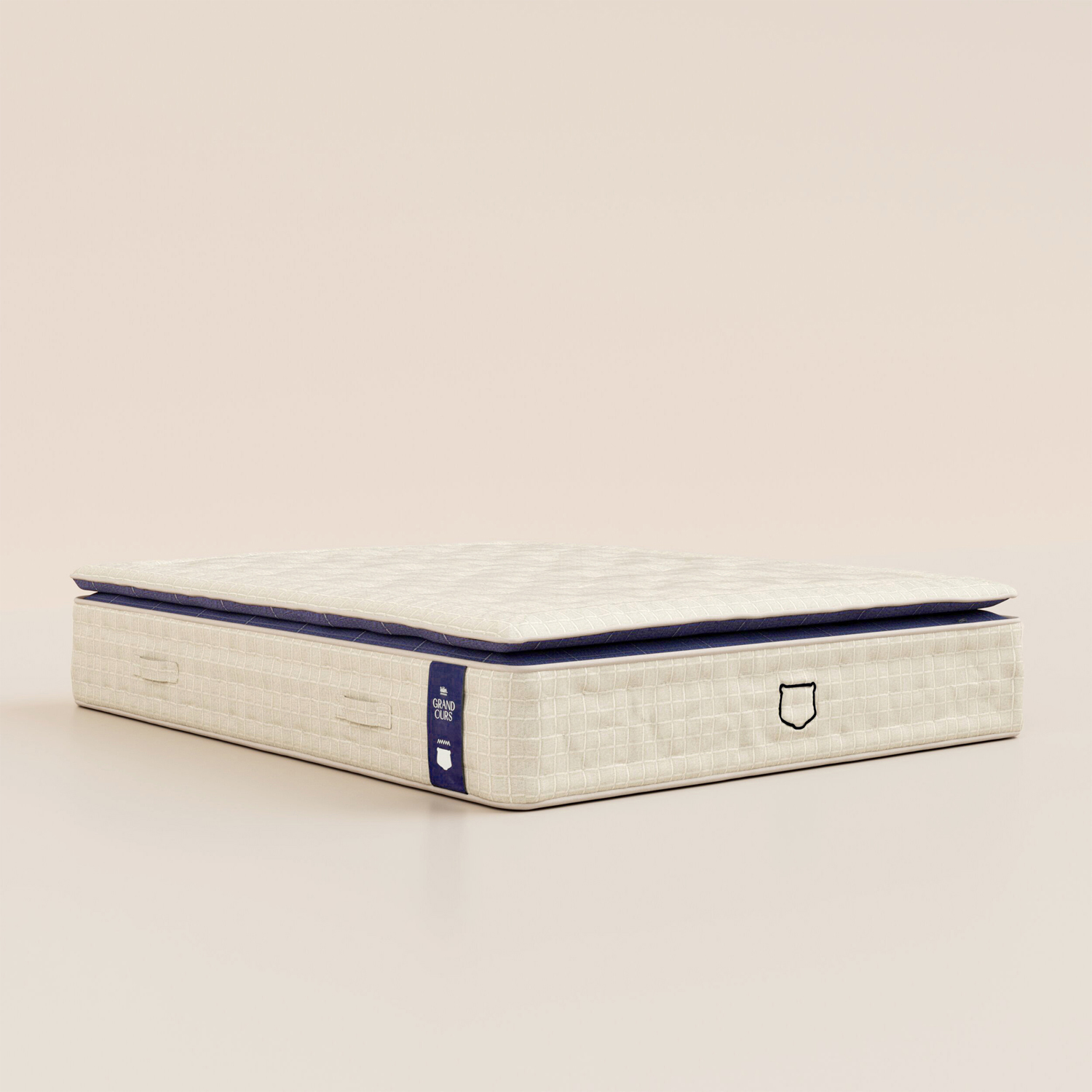 Matelas Luxe Grand Ours 140x200 - Ressorts ensachés - Surmatelas intégré - 38cm - Tediber