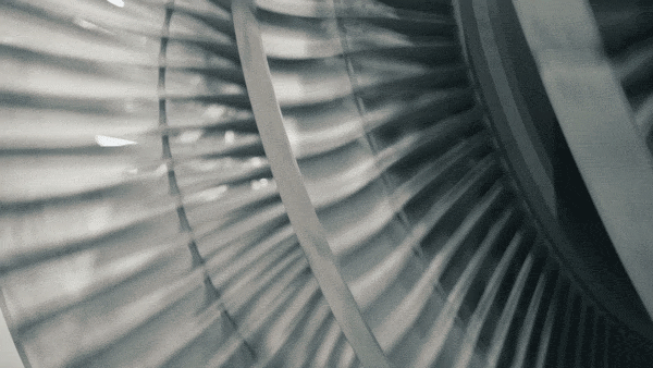 Turbines spinning