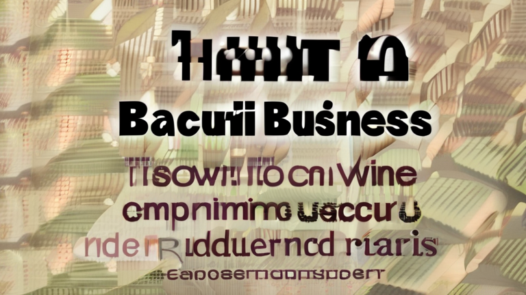 How to start a bacuri wine business