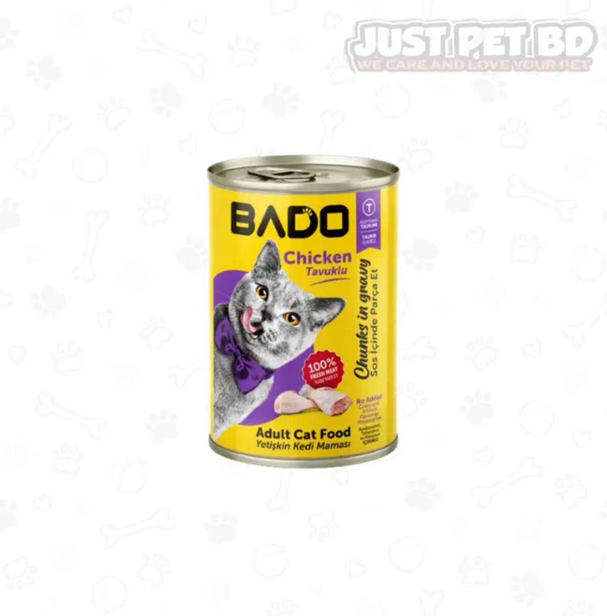 Bado Adult Wet Cat Food with Chicken 400g