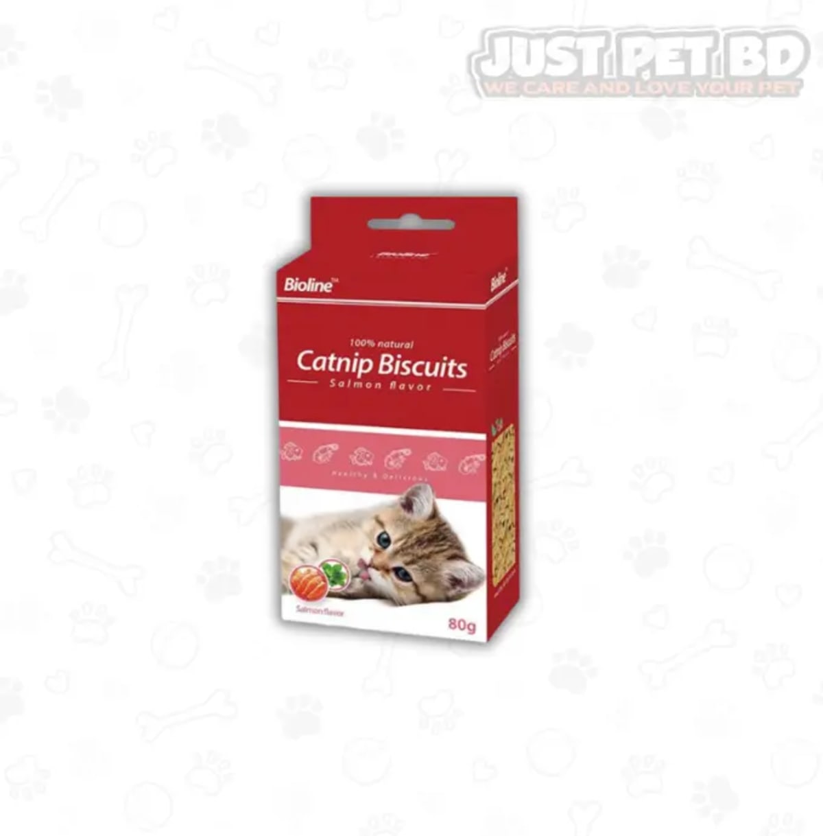 Bioline Catnip Biscuit Salmon Flavor 80g