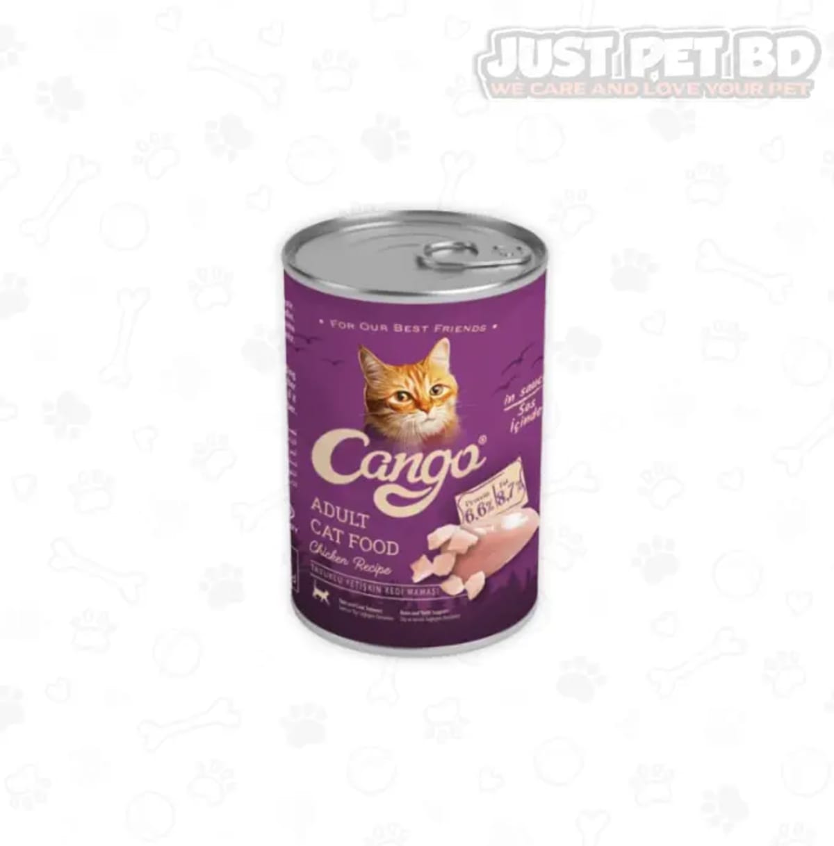 Cango Chicken Recipe Adult Wet Cat Food 415g Can