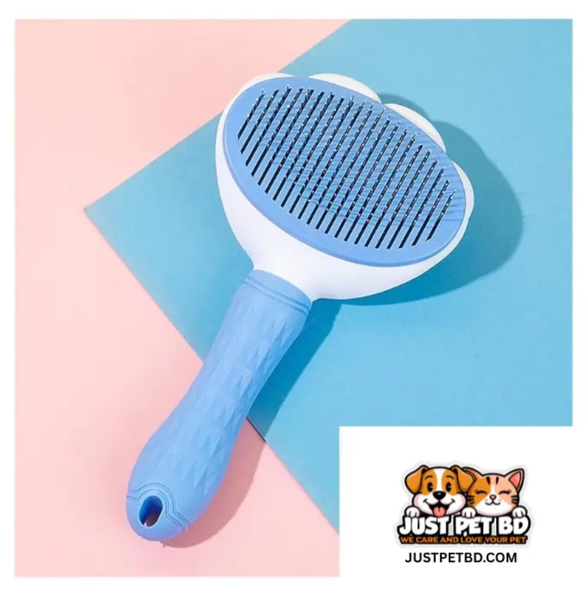 Self-Cleaning Pet Grooming Brush – Automatic Hair Removal Slicker Comb for Dogs & Cats