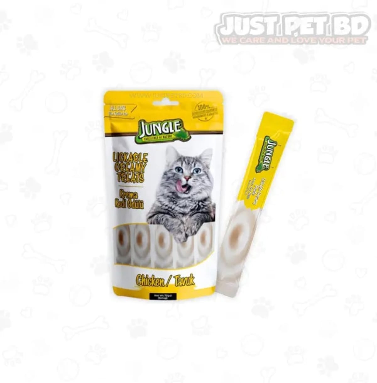 Jungle Creamy Lickable Cat Treats