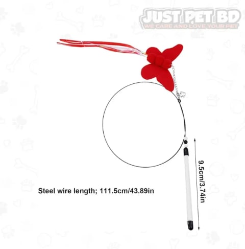 Butterfly Cat Puppy Teaser Toy Interactive & Fun 2