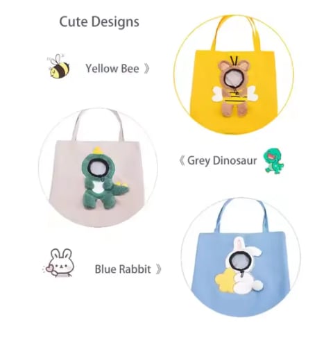 Adorable Bee Style Pet Bag with Window Portable Handbag for Dogs Rabbits and Cats 2
