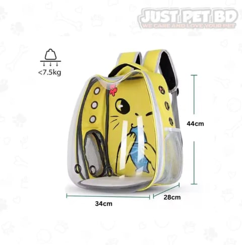 Cute Cartoon Stylish Pet Carry Backpack Bag for Cat – Comfortable & Travel-Friendly Pet Carrier 1