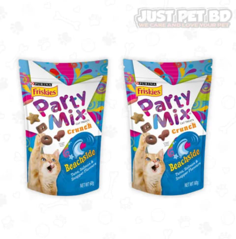 Purina Friskies Party Mix Beachside Cat Treats – 60g 1