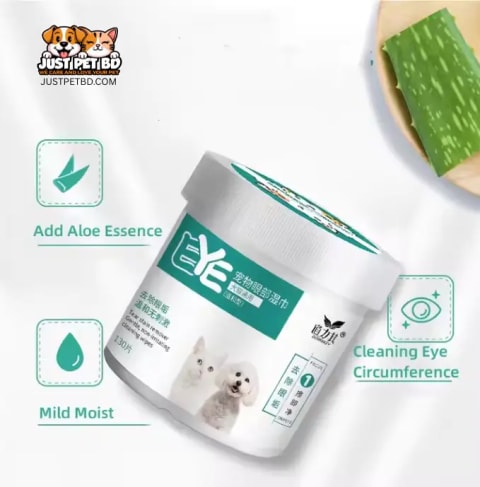 Gentle Pet Eye Wipes for Dogs & Cats | Tear Stain Remover & Daily Eye Cleaner | 130 Count 2