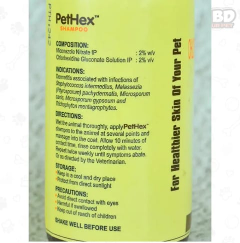PetHex Antifungal & Antibacterial Pet Shampoo – 200ml 1