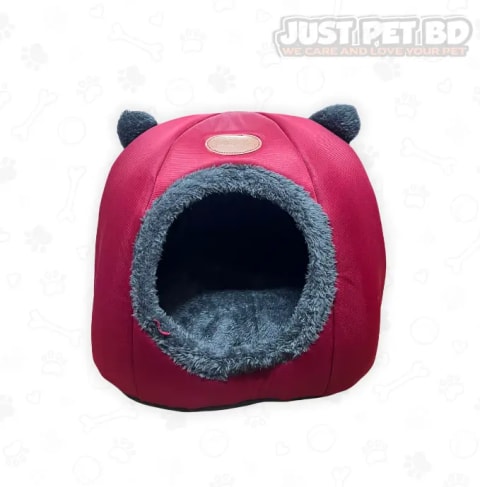 Soft Round Cat House Bed – Warm & Cozy Indoor Pet Cave 6