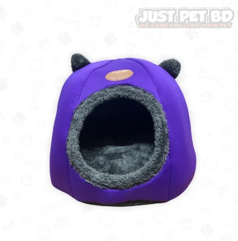Soft Round Cat House Bed – Warm & Cozy Indoor Pet Cave 8