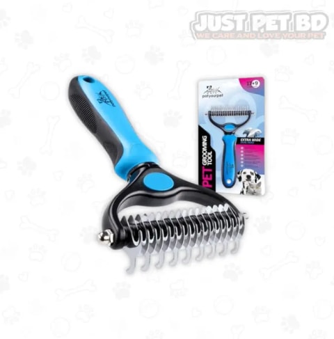 Double-Sided Grooming Brush – Effectively Removes Loose & Floating Hair