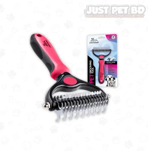 Double-Sided Grooming Brush – Effectively Removes Loose & Floating Hair