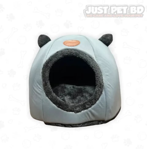 Soft Round Cat House Bed – Warm & Cozy Indoor Pet Cave