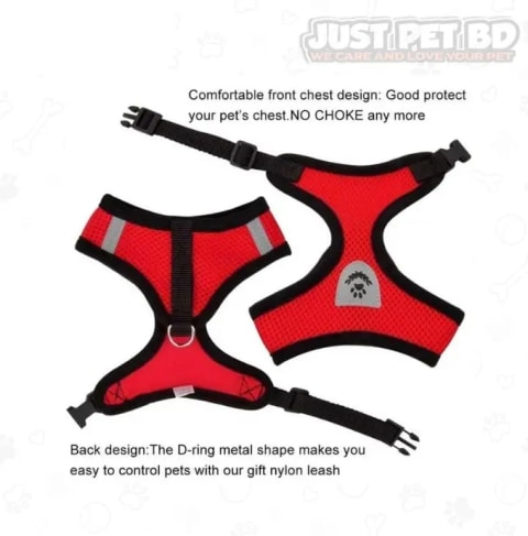 Cat Jacket Harness and Leash Set for Puppy & Cat – Adjustable Vest Harness