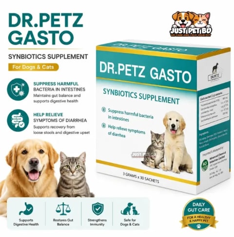 DR.PETZ GASTO Synbiotics Supplement for Cat & Dog 3g x 30 Sachets
