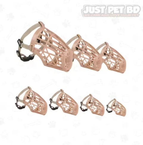 MOUTH PROTECTOR MUZZLE Dog Anti-biting Adjustable Belt Mask Plastic Dogs Muzzle